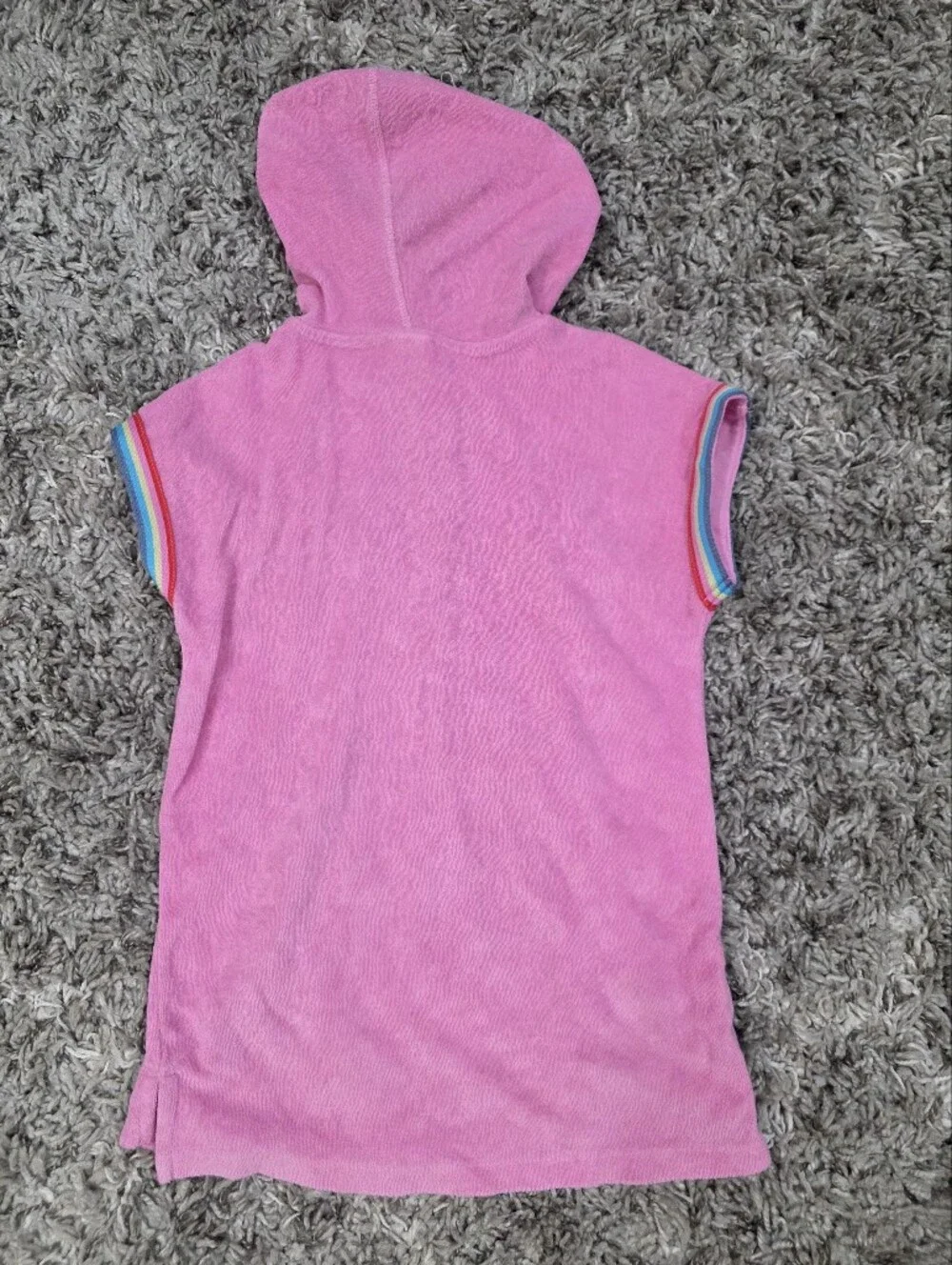 Hanna Andersson Pink Loop Terry Hoodie Cover Up Size 4